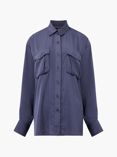 Paloma Satin Long Sleeve Shirt