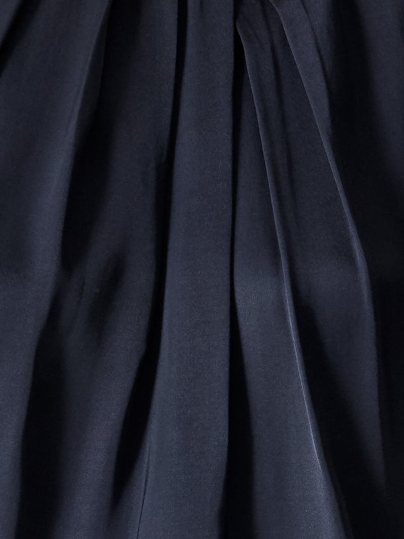 Sera Eco Satin Pleated Sleeveless Blouse