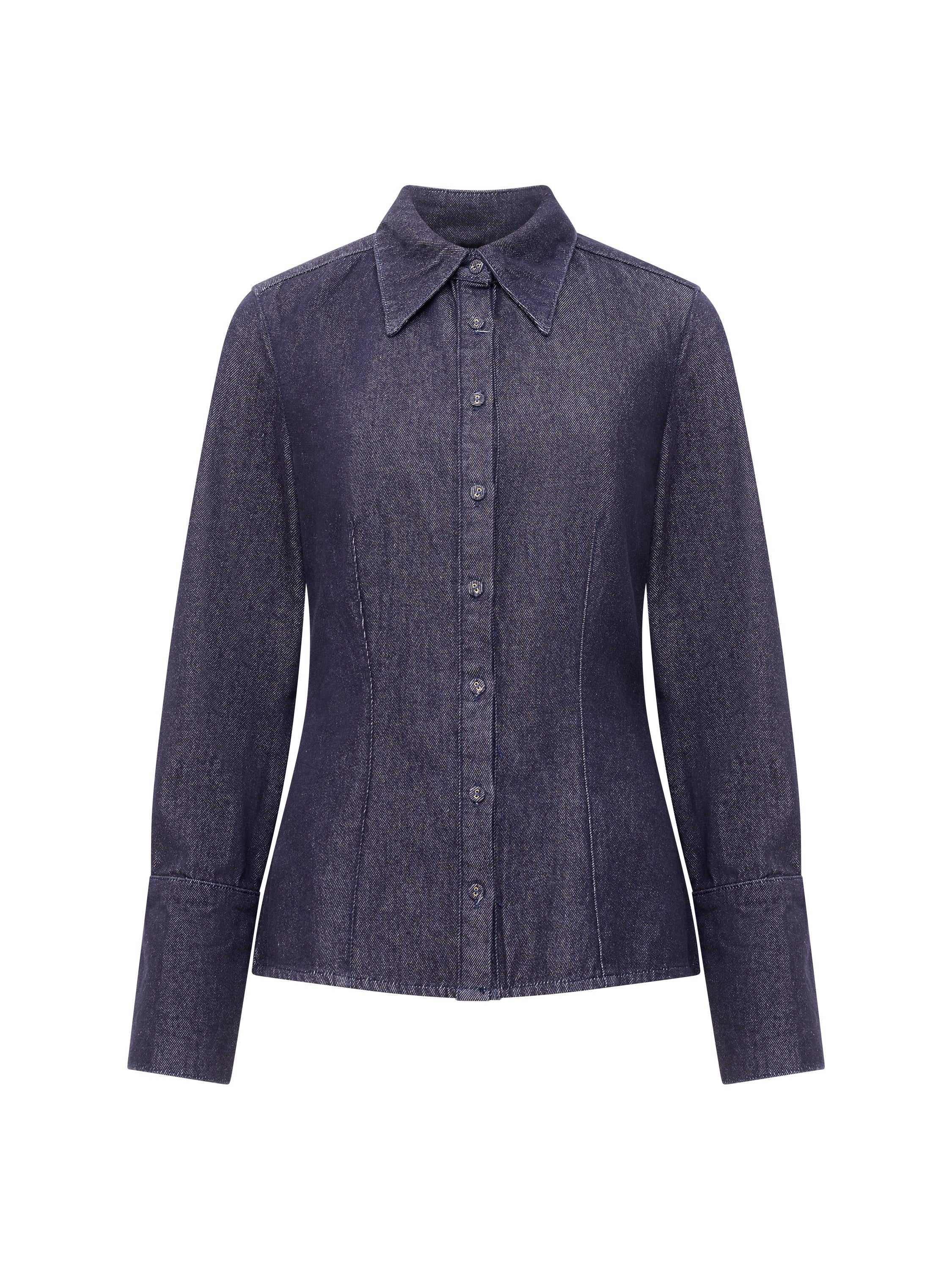 Fletcher Denim Long Sleeve Fitted Shirt