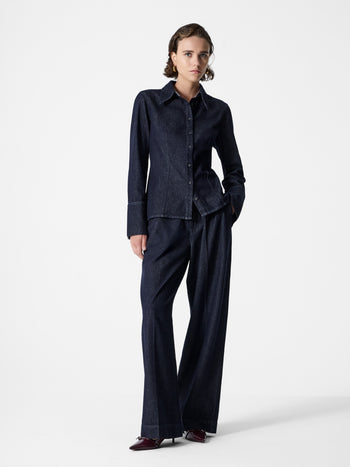 Fletcher Denim Long Sleeve Fitted Shirt