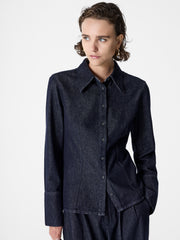 Fletcher Denim Long Sleeve Fitted Shirt