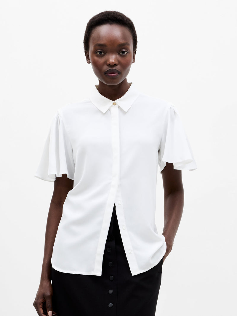 Mila Flutter Sleeve Shirt