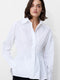 Cambria Cotton Smocked Button Down Shirt