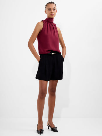 Marina Chiffon Sleeveless Bow Top