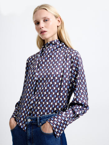 Gloria Dolly Long Sleeve Scarf Blouse