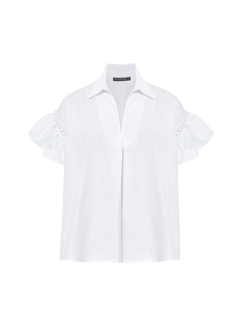 Trim Popover Shirt
