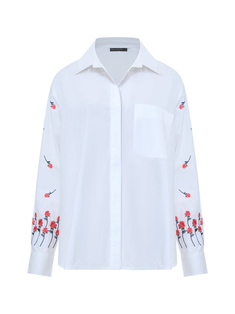 Embroidery Detailed Long Sleeve Shirt