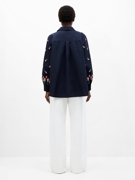 Embroidery Detailed Long Sleeve Shirt