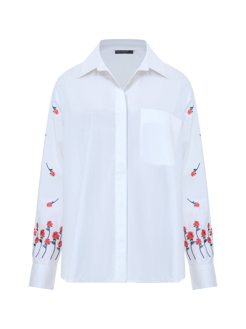 Embroidery Detailed Long Sleeve Shirt