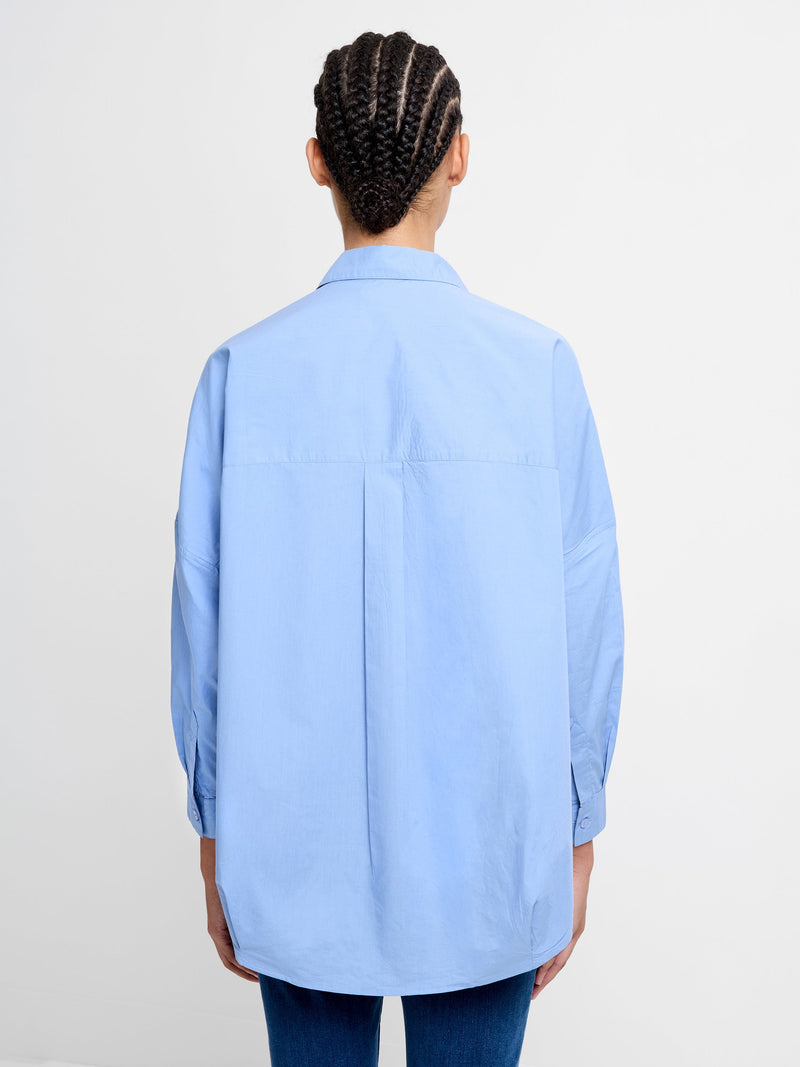 Long Sleeve Poplin Popover Shirt