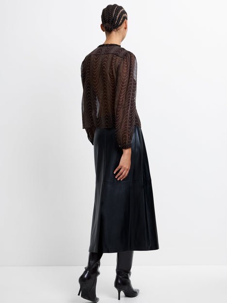 Grace Ruffle Long Sleeve Top
