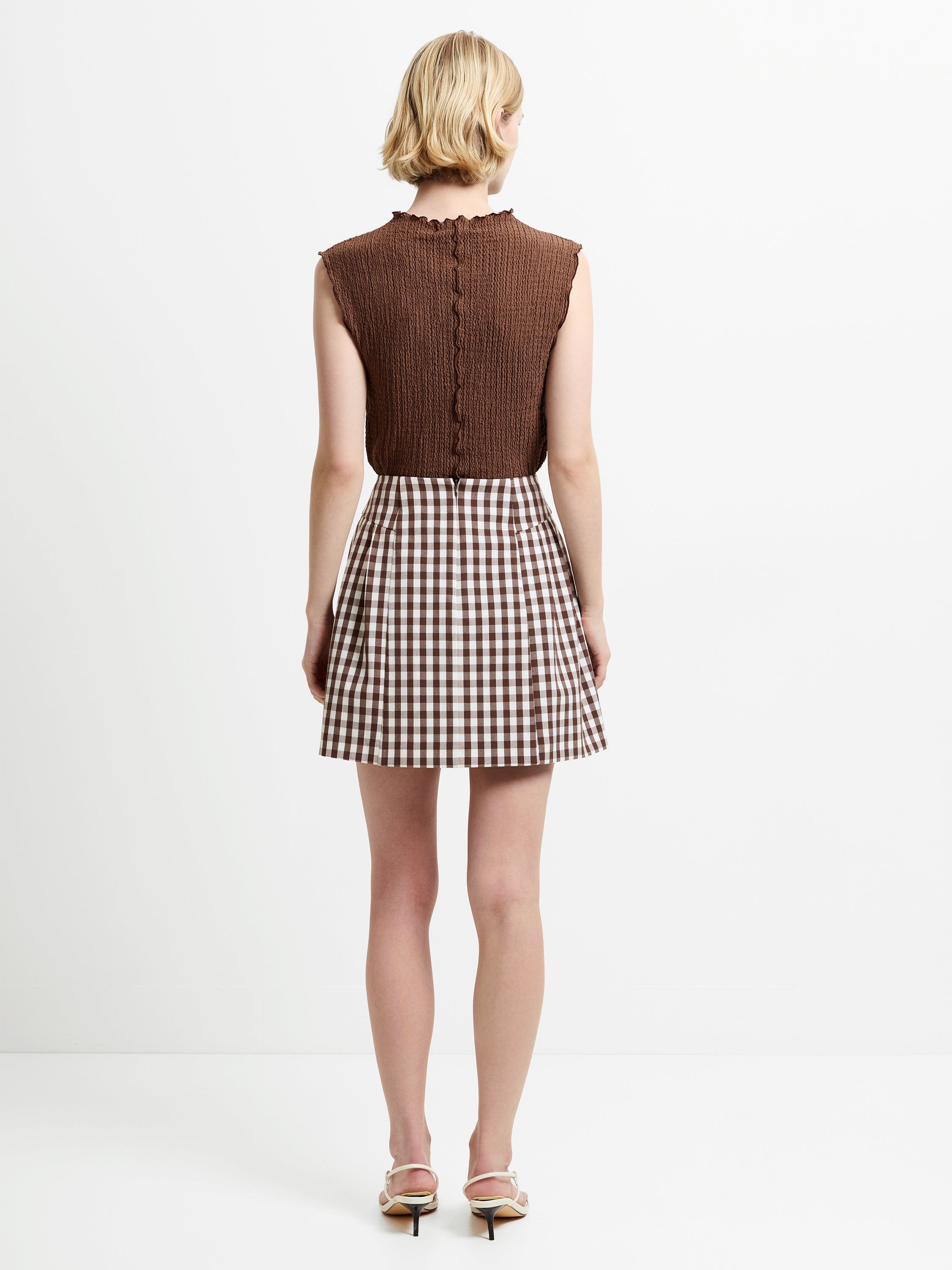 Lexi Tailored Gingham Mini Skirt