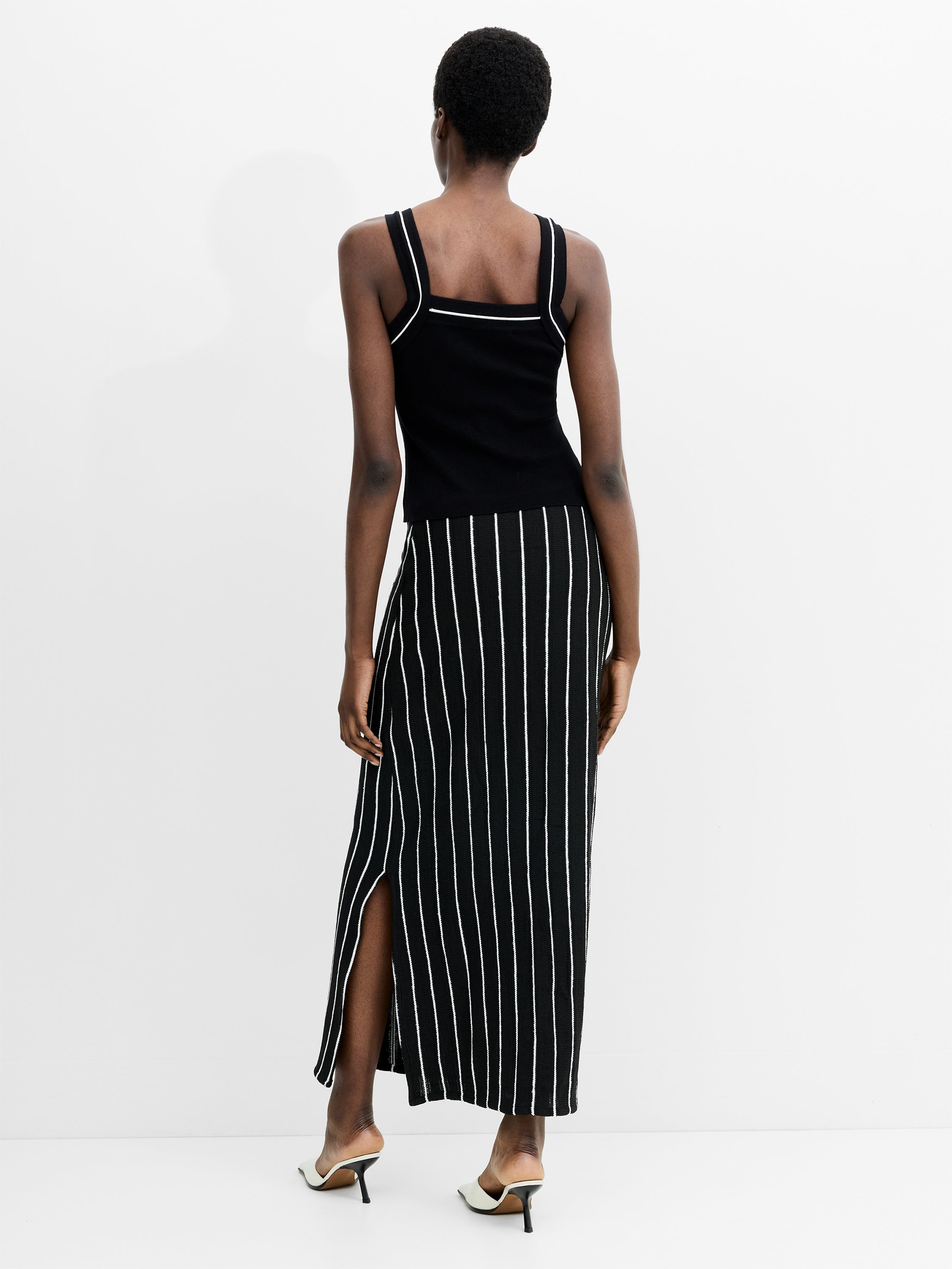 Windsor Crochet Striped Maxi Skirt