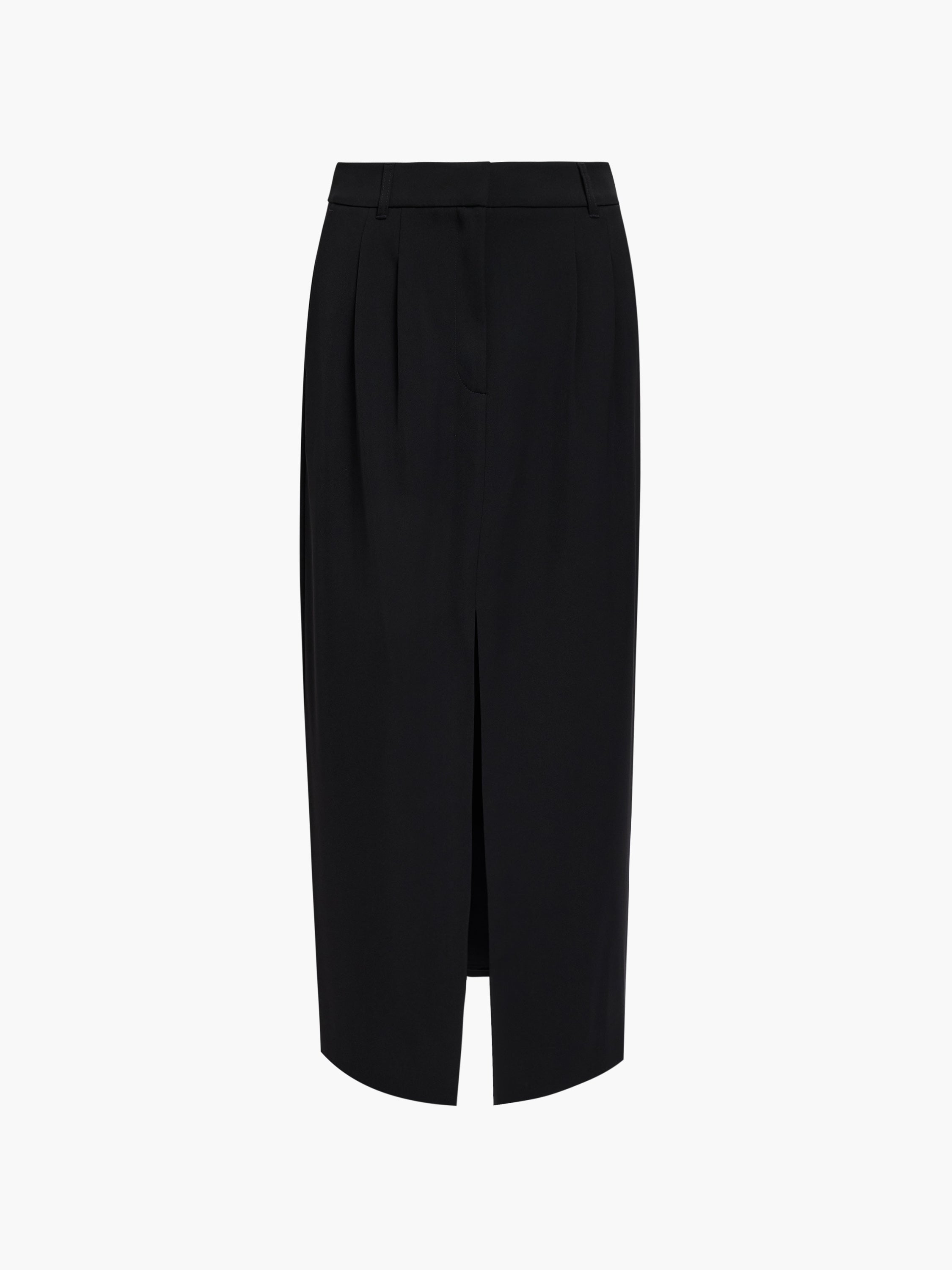 Harry Tailored Front Slit Midi Skirt