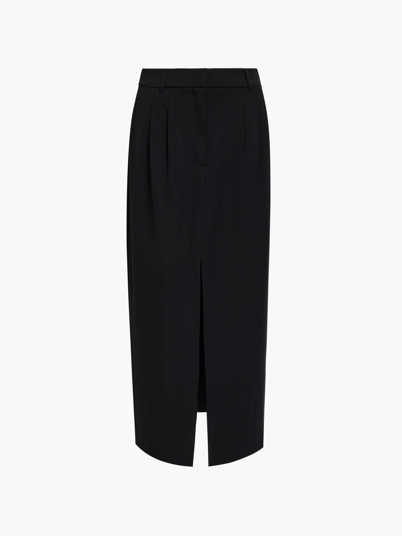Harry Tailored Front Slit Midi Skirt