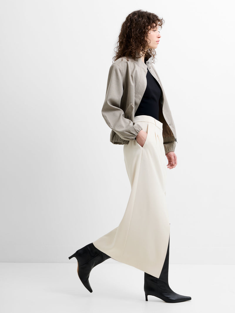Harry Suiting Slit Midi Skirt