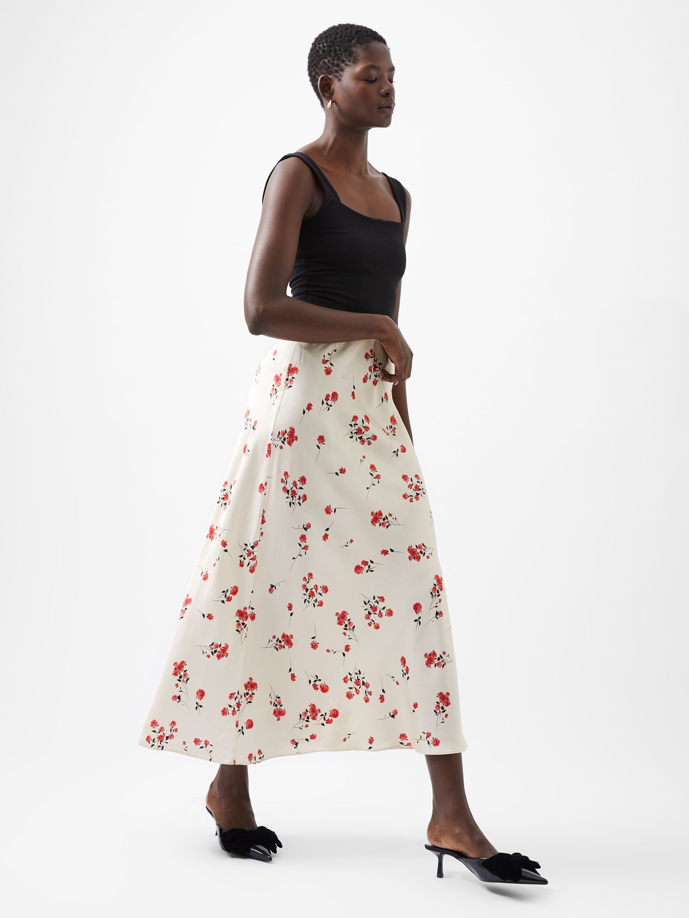 Floramour Ennis Eco Satin Maxi Skirt