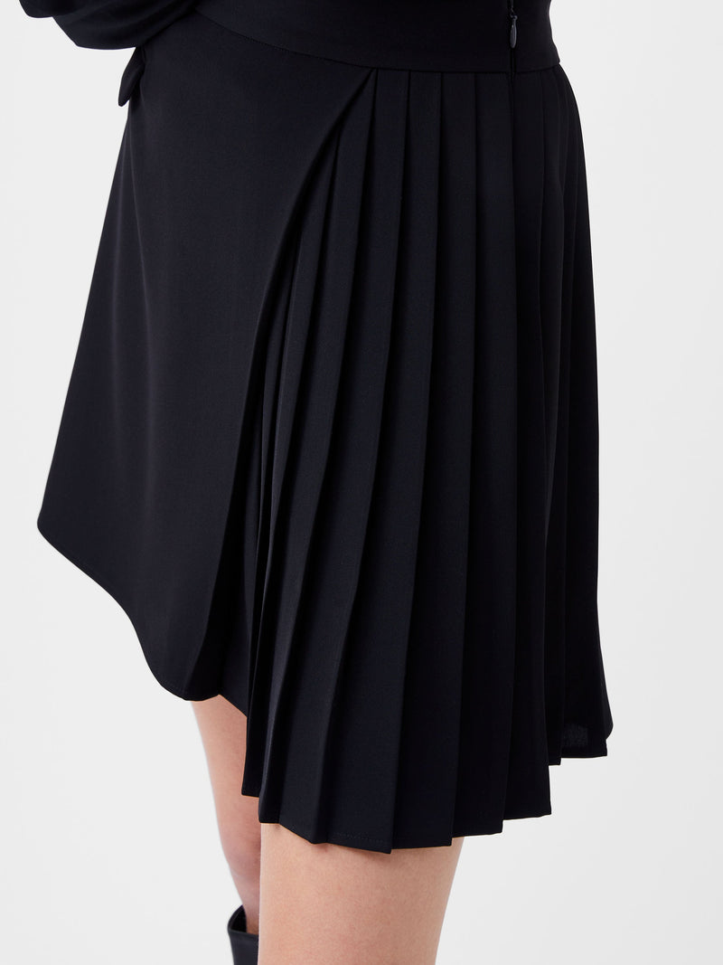 Harrie Suiting Pleated Mini Skirt