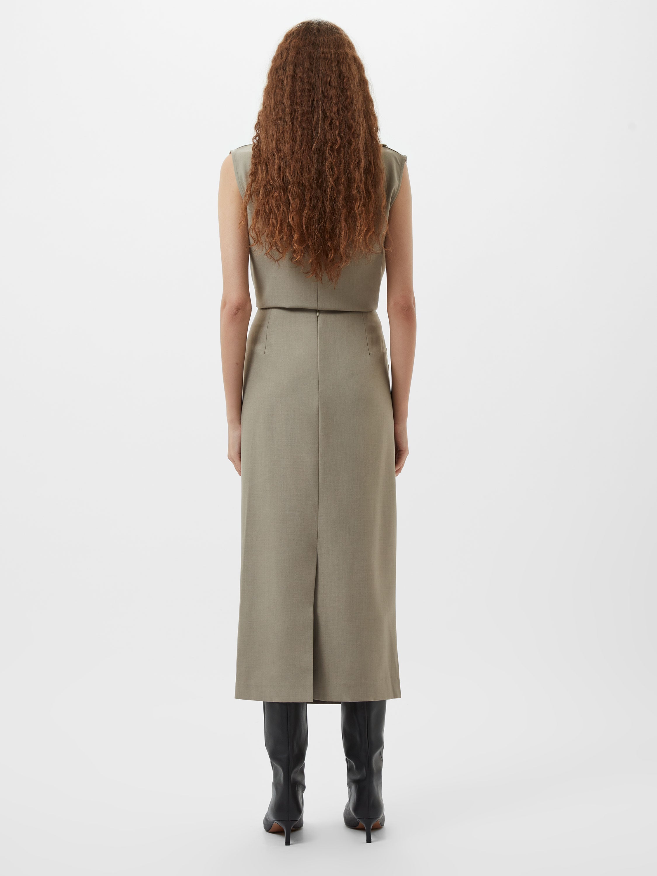 Imola Ruched Midi Skirt