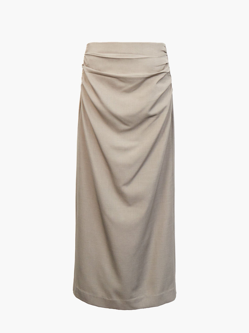 Imola Ruched Midi Skirt