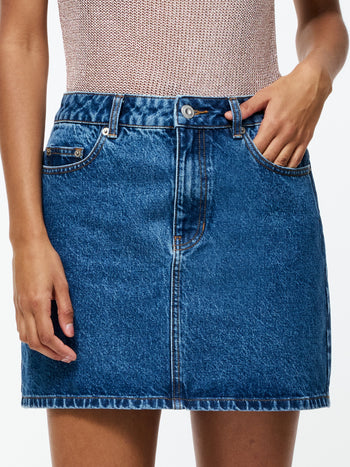 Dallas Denim Mini Skirt