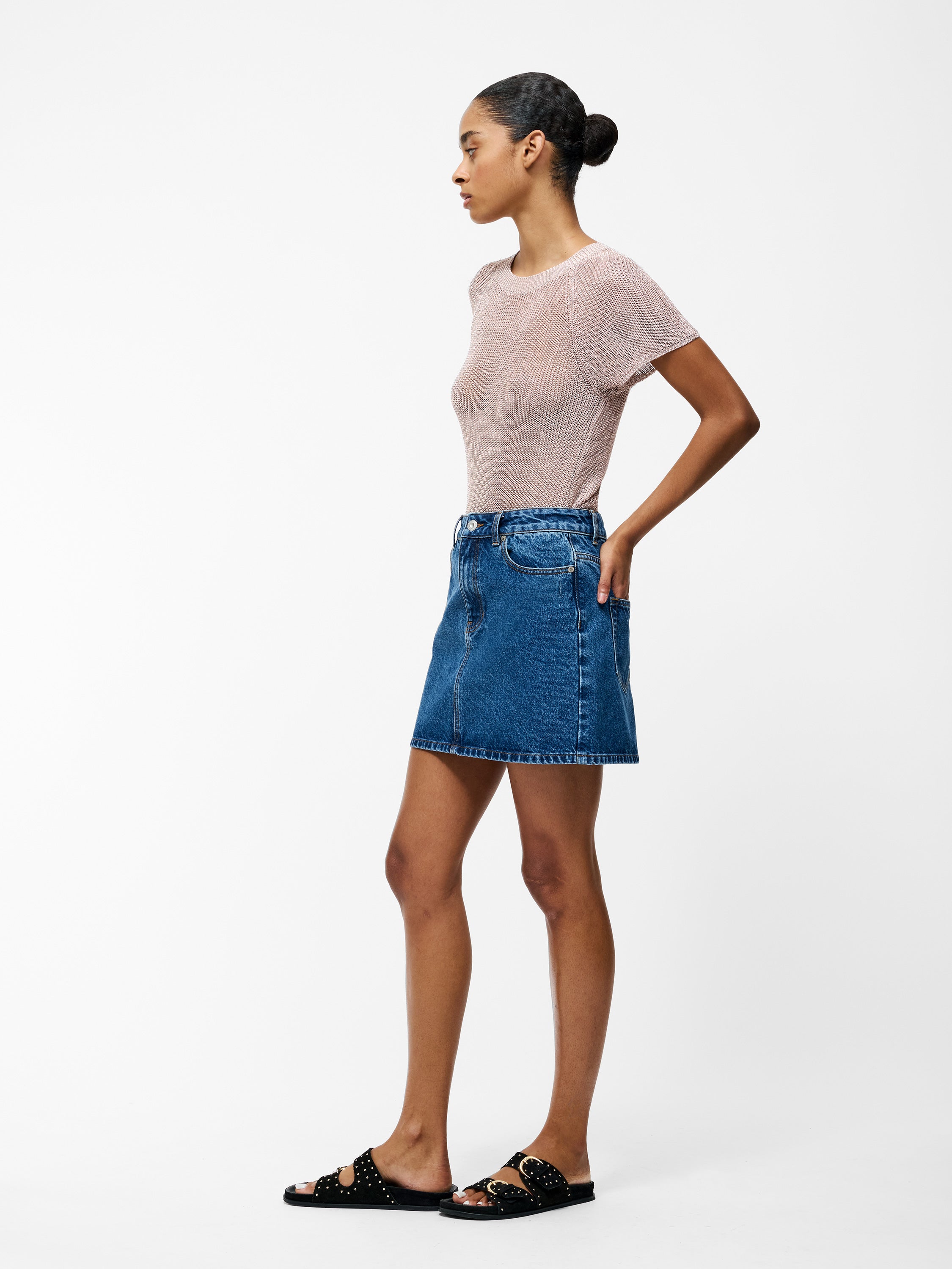 Dallas Denim Mini Skirt