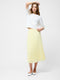 Sunburst Crepe Pleated Midi Skirt
