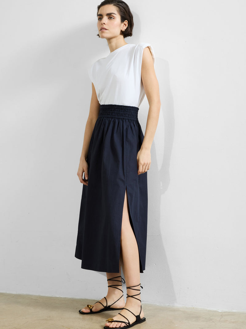 Barletta Poplin Square Skirt
