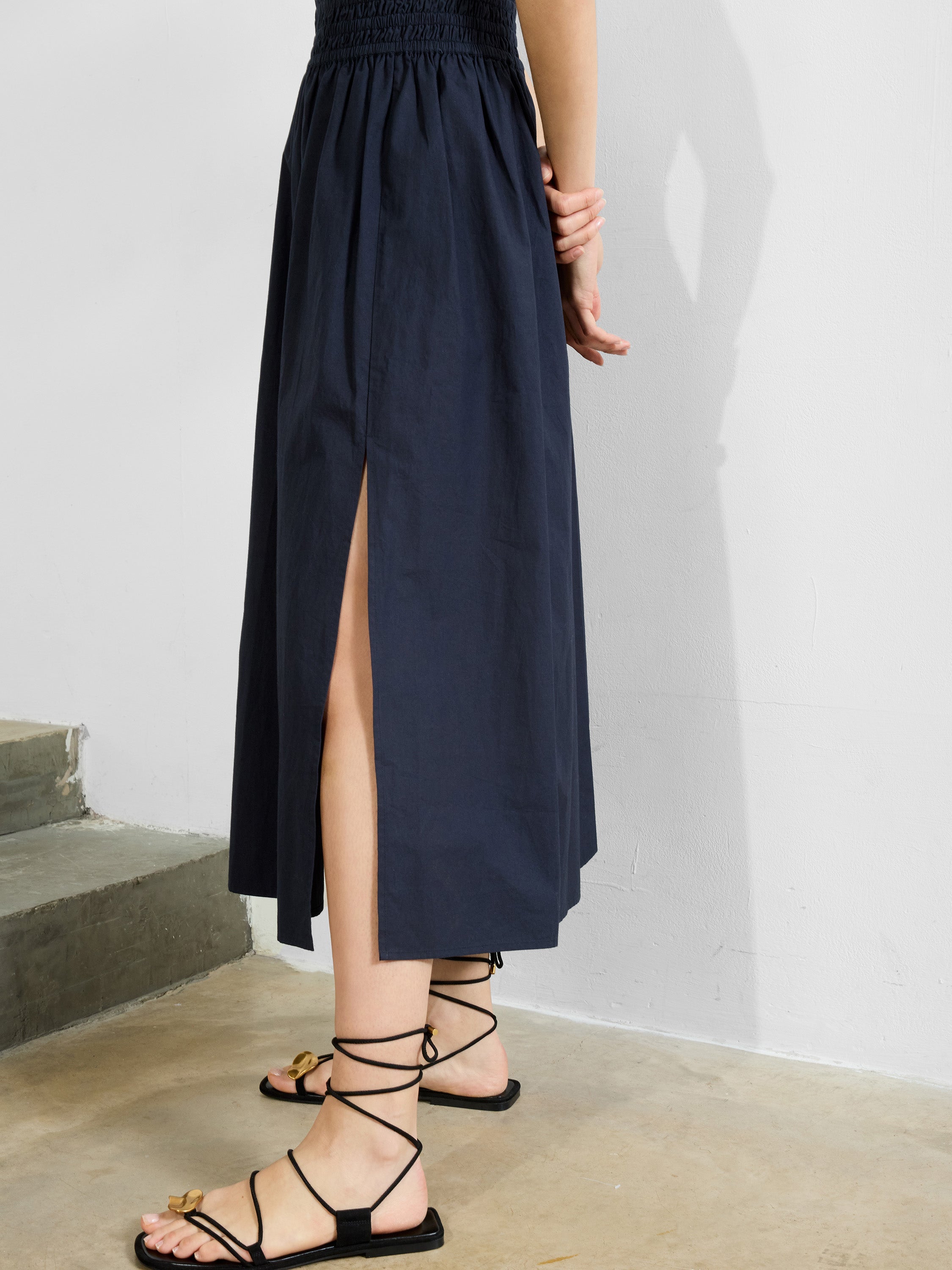 Barletta Poplin Square Skirt