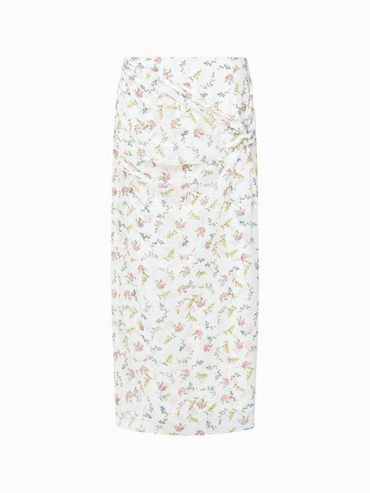 Floriana Crinkle Midi Skirt