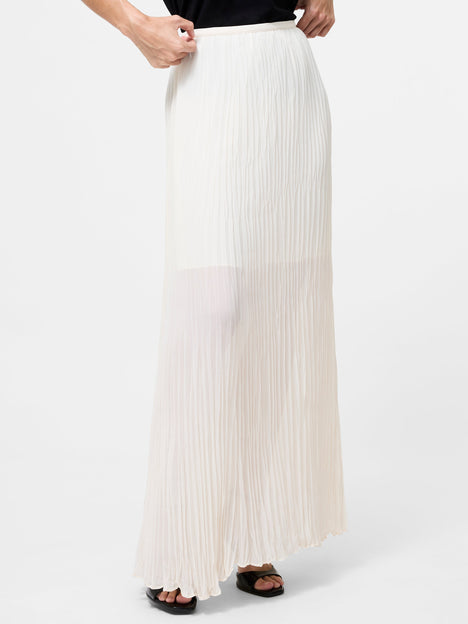 Saylor Pleated Overlay Maxi Skirt