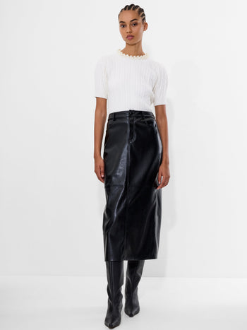 Brody Croc Printed Midi Skirt