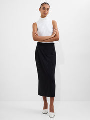 Morgan Tailored Pinstripe Midi Skirt