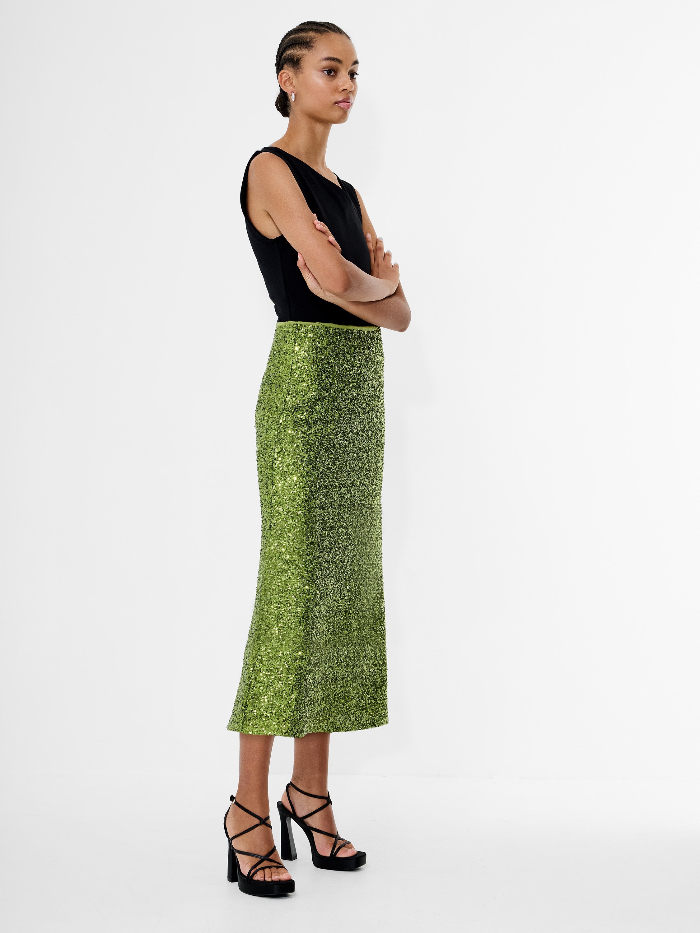 Elena Sequin Midi Skirt | French Connection EU Elena Sequin Midi Skirt | French Connection EU
