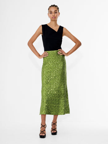 Elena Sequin Midi Skirt