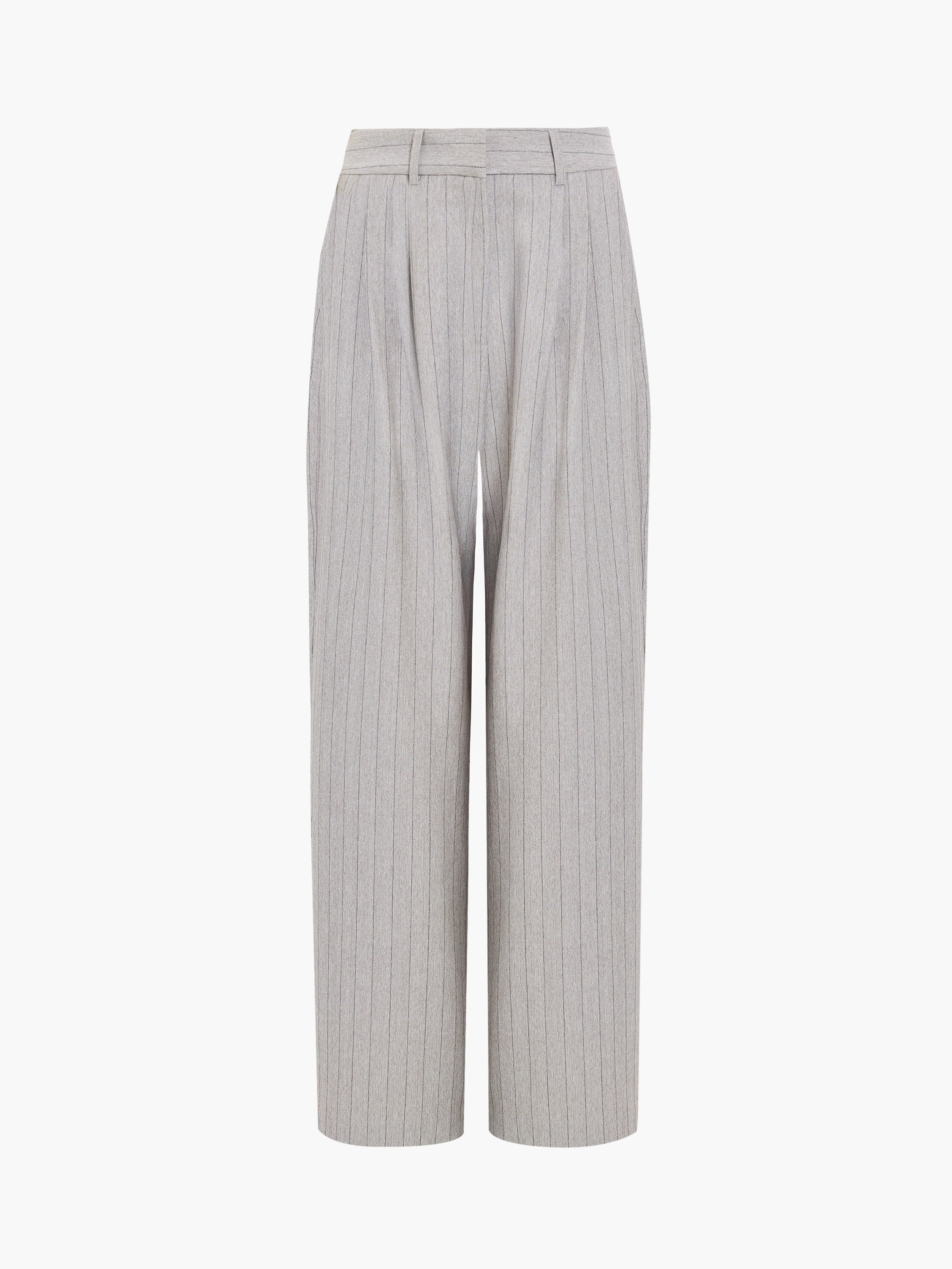 Enya Tailored Grey Pinstripe Wide Leg Trousers