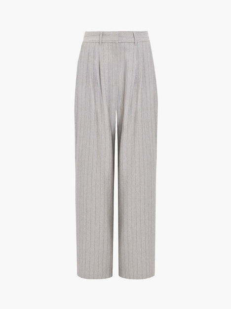 Enya Tailored Grey Pinstripe Wide Leg Trousers