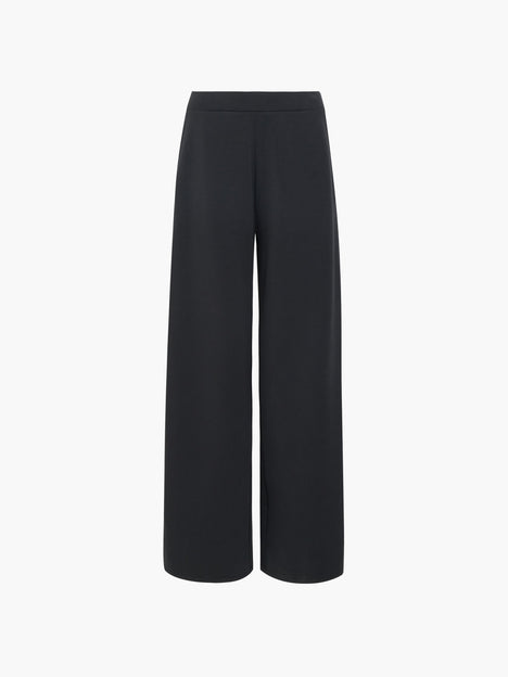 Wren Side Stripe Dark Grey Wide Leg Joggers