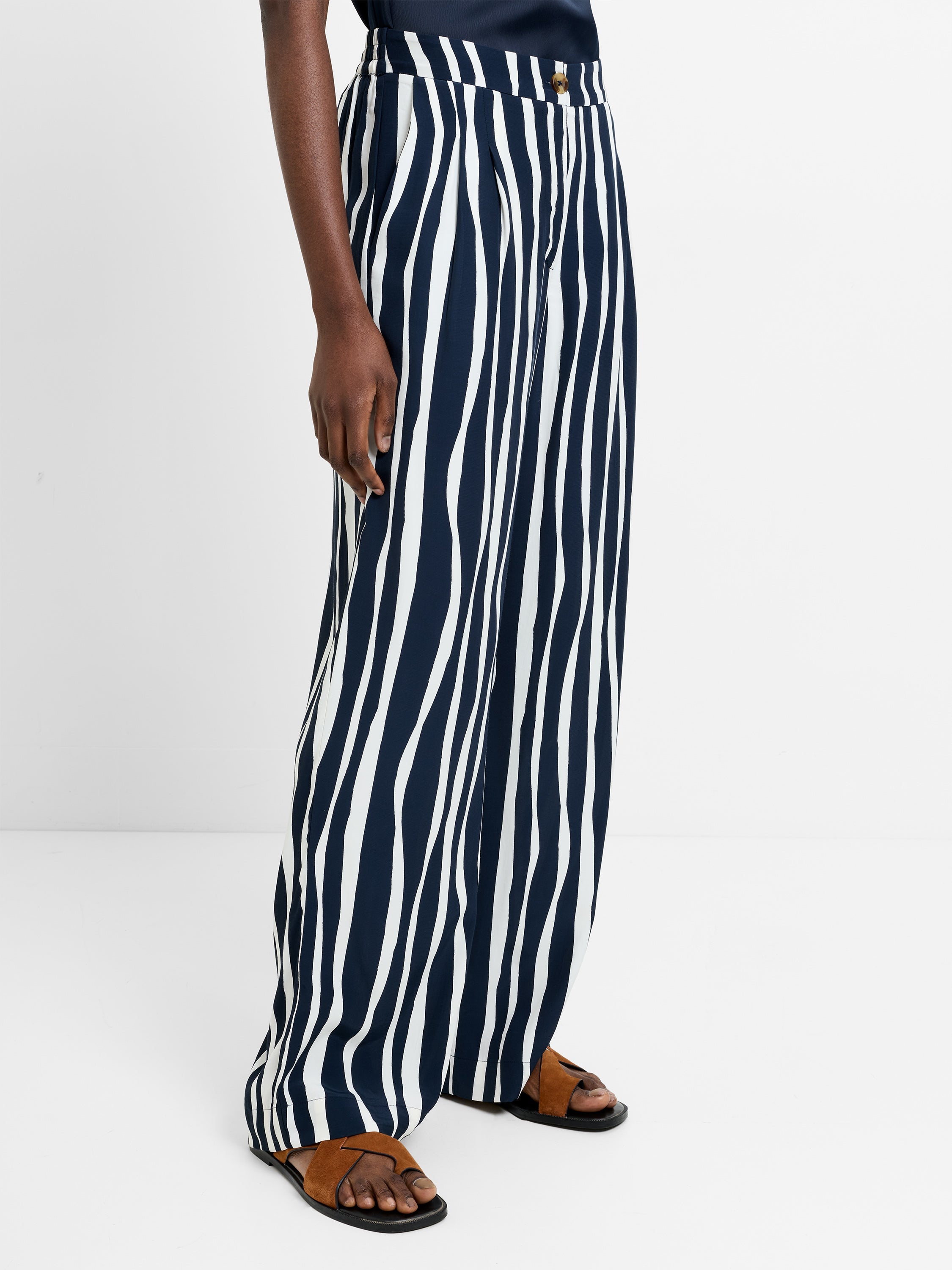 Genevieve Striped Trousers