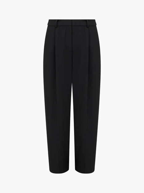 Netta Tailored Barrel Leg Pleated Trousers