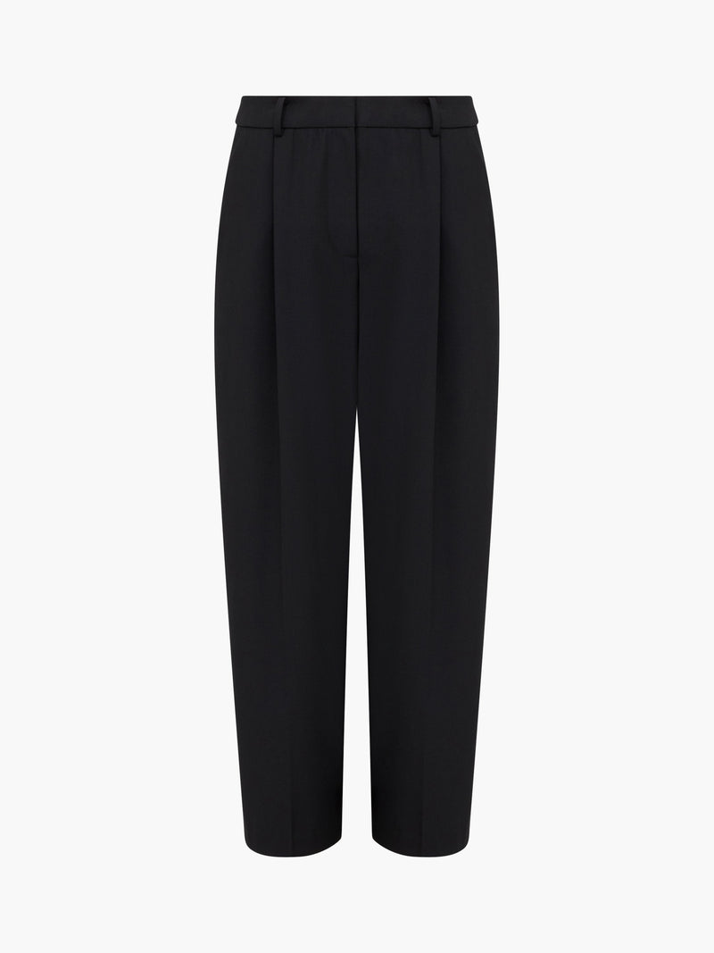 Netta Tailored Barrel Leg Pleated Trousers
