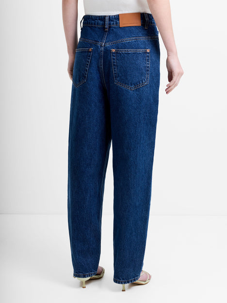 Dallas Denim Mom Barrel Leg Jeans