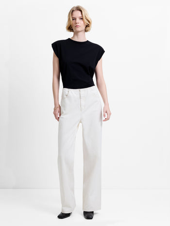 Dallas Denim Clean Waist Straight Leg Jeans