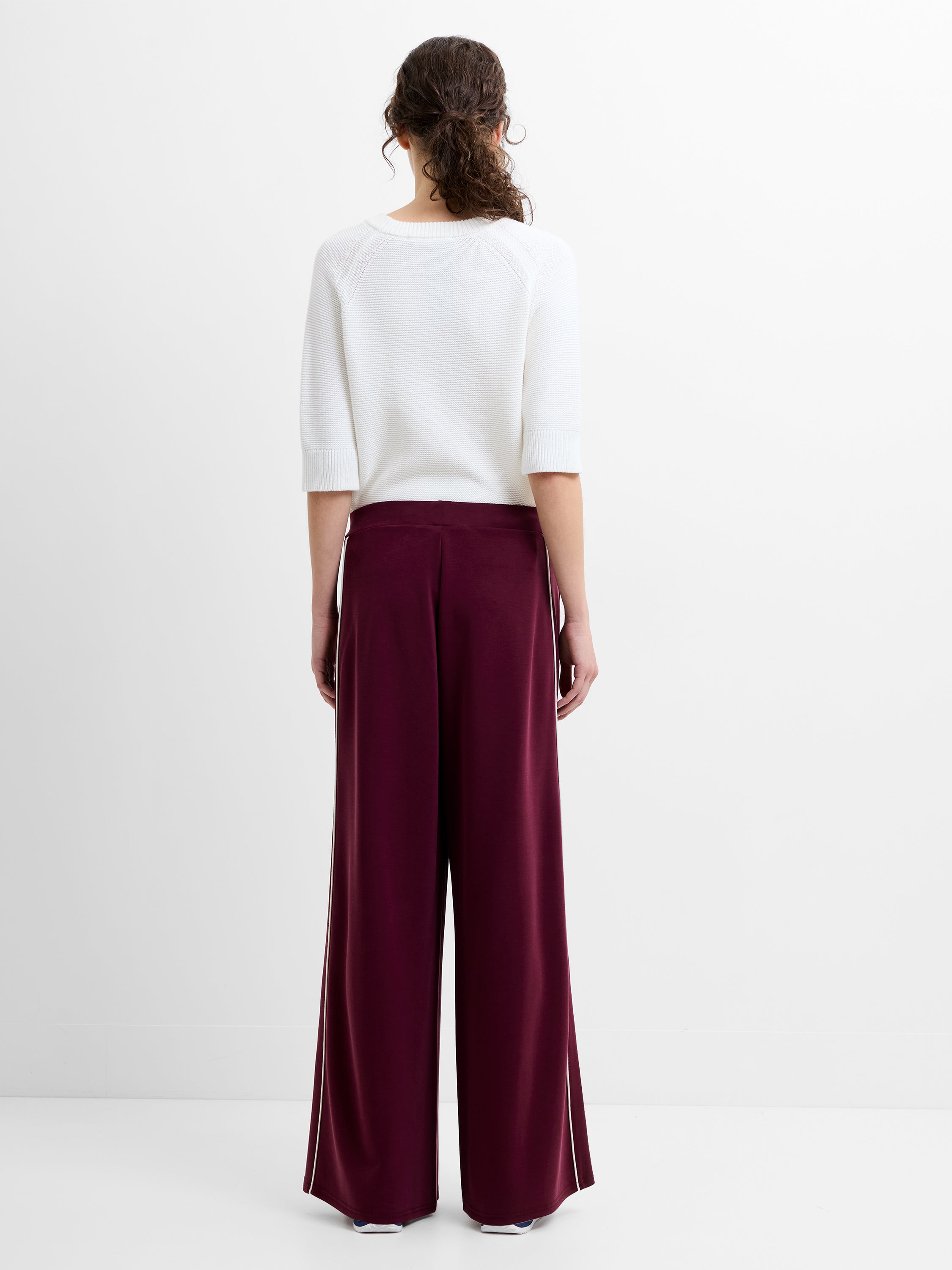 Wren Side Piping Wide Leg Trousers