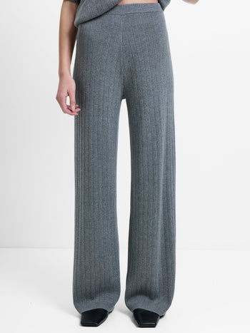Javier Knit Wide Leg Trousers