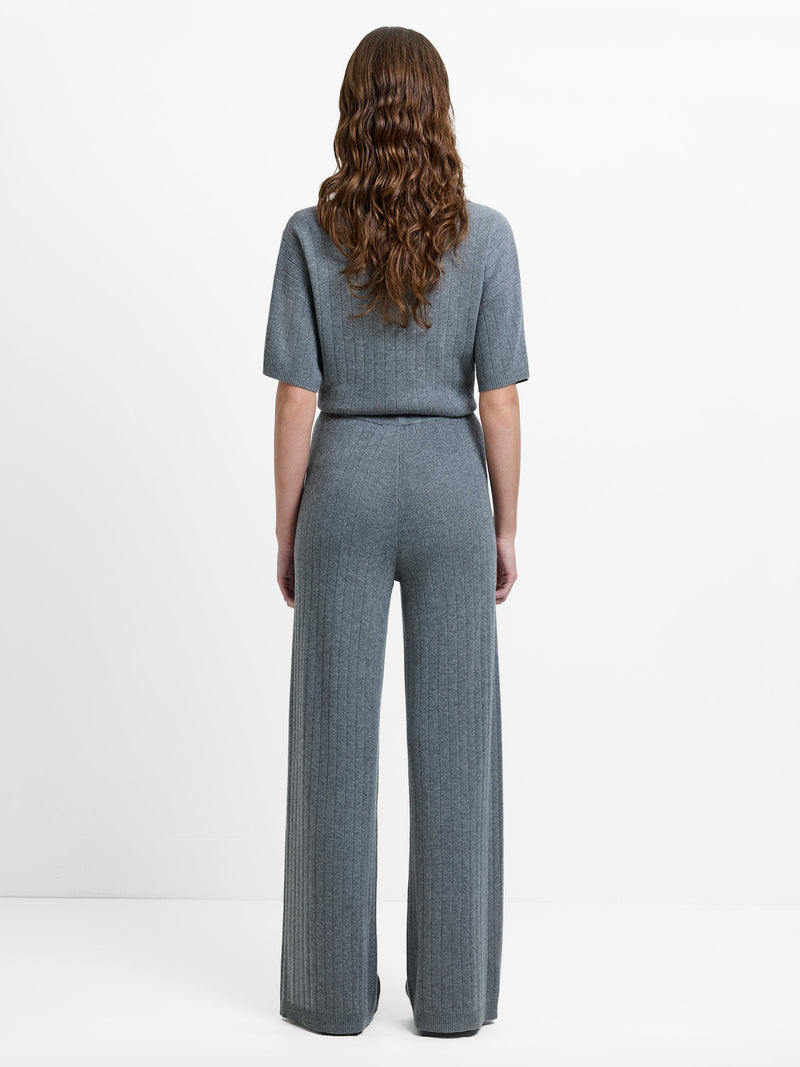 Javier Knit Wide Leg Trousers