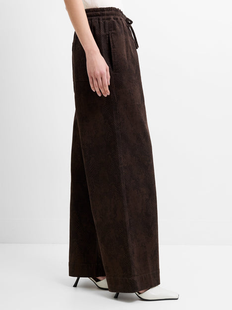 Arden Denim Snake Straight Leg Trousers