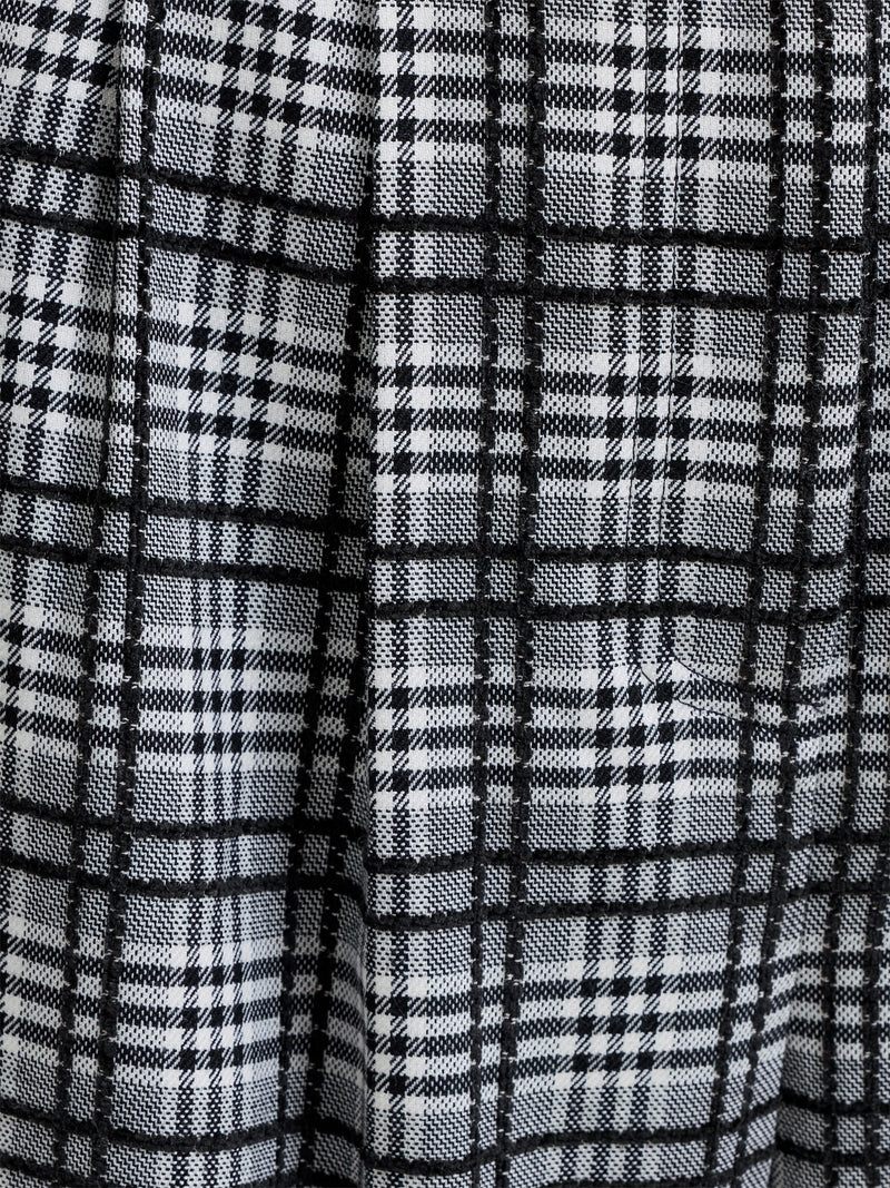 Kira Checks Wide Leg Pleated Trousers