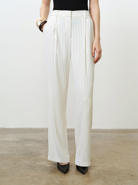 Vinnie Pinstripe Wide Leg Trousers