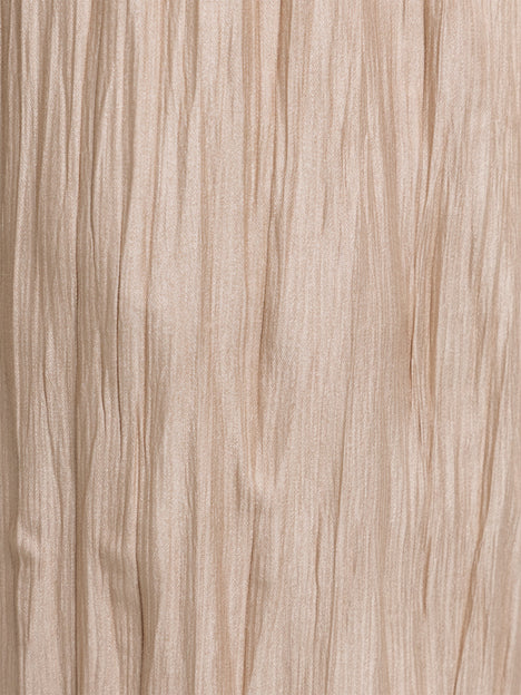 Novie Crinkle Taupe Wide Leg Trousers